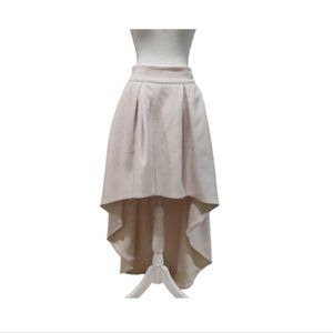 Sheike high low lightly pleated skirt